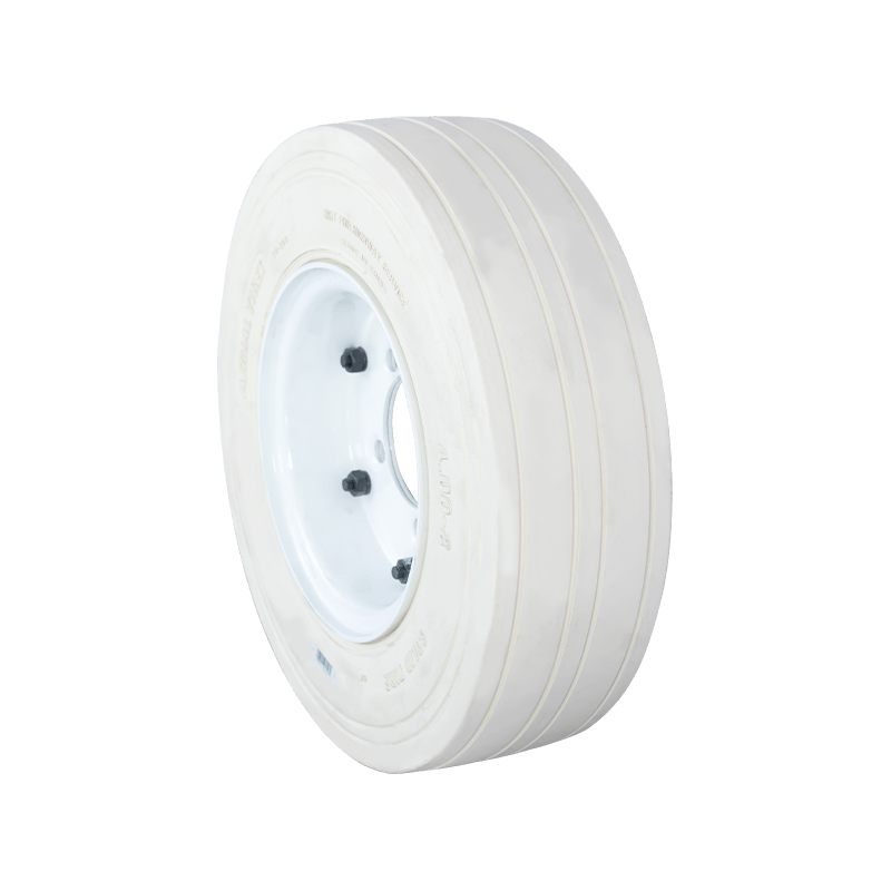 4.00-8 TP303 (White) Scissor Lift tyre (Cure-On Solid Tyre)